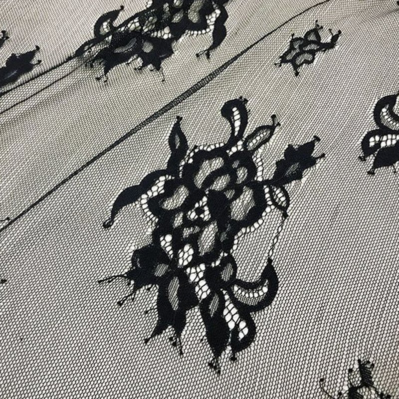 Eyelash Lace Lace Fabric Dress Polyester for Women's Wear Wholesale Su 7